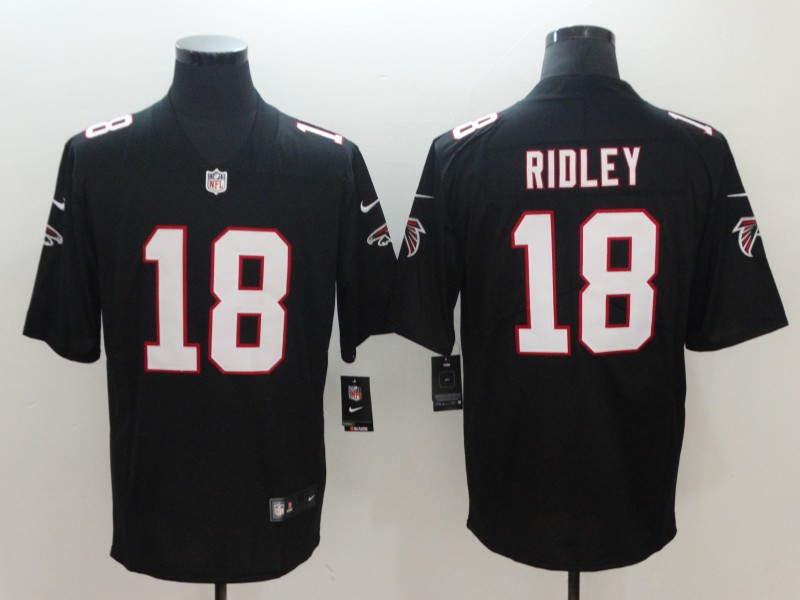 Men's Atlanta Falcons Calvin Ridley #18 Black Jersey